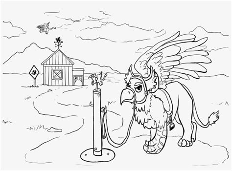 Images Of Realistic Griffin Coloring Pages Griffin Coloring Sheet Png