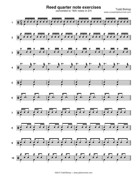 Cruise Ship Drummer Basic 16th Note Rhythms