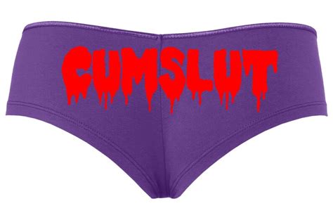 Cum Slut Cumslut Drippy Slutty Purple Panty Panties Bdsm Ddlg Etsy