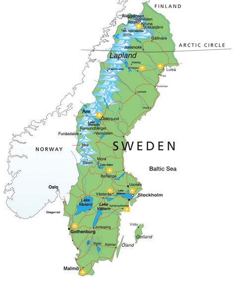 Si quieres un mapa en un color o estilo diferente, encontrarás una oferta para un producto personalizado en este enlace. Suécia - País da Europa - InfoEscola
