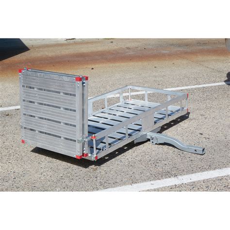 Ultra Tow Aluminum Folding Cargo Carrier With Ramp — 500 Lb Capacity