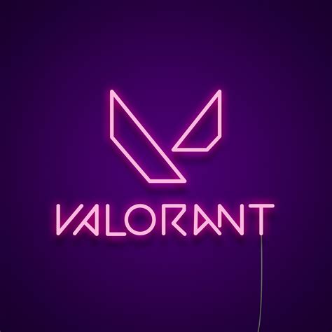 Valorant Logo Neon Sign Neonize