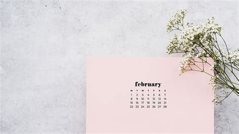 February 2021 Calendar Desktop Background Desktop Wallpaper Organizer