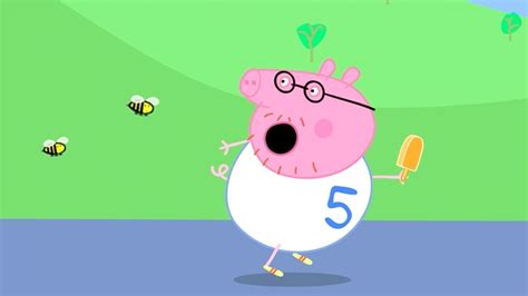Peppa Pig Official Channel Fun Run With Daddy Pig Stay Fit With
