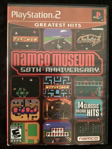 Namco Museum 50th Anniv Game For Playstation 2 Ps2 Complete W Manual