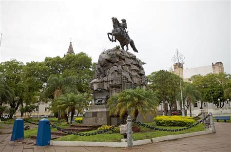 Monument At The 25th Of May Square In Corrientes Argentina Stock Image