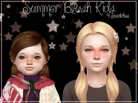 Summer Blush Kids By Reevaly At Tsr Sims 4 Updates