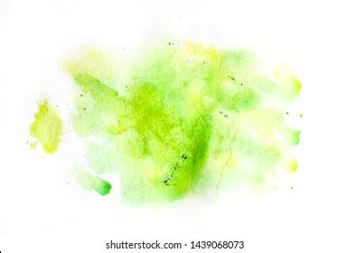 Abstract Green Watercolor On White Background Stock Illustration 578756194