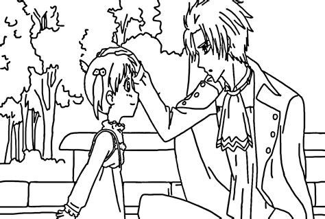 Ruri And Usui Coloring Page Takumi Usui Coloring Pages Coloring