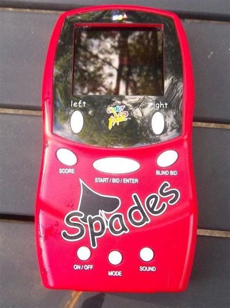 Spades Electronic Handheld Mga Video Game Brain Teaser Puzzle Travel
