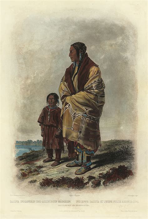 Dacota Woman And Assiniboin Girl By Karl Bodmer Annex Galleries Fine