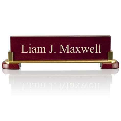 Long lifespan,waterproof ip67 wide operating. Personalized Piano Finished Rosewood Desk Nameplate