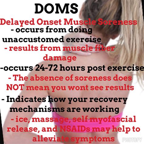 Delayed Onset Muscle Soreness | Delayed onset muscle soreness, Sore 