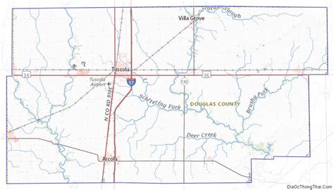 Map Of Douglas County Illinois
