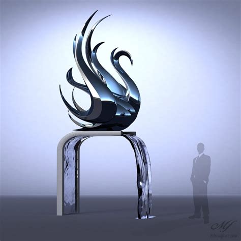 Swan Contemporary Modern Interior Design Sculpture