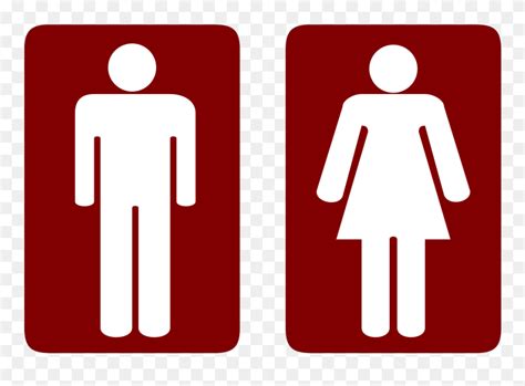 Male And Female Toilet Signs Clipart 5393938 Pinclipart