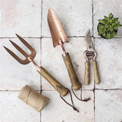 Personalised Copper Garden Tool Set By Jonnys Sister