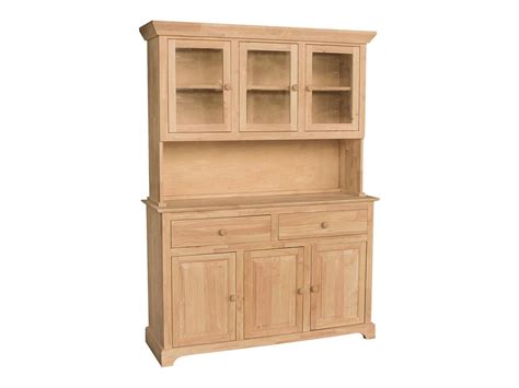 Available separately hidden hinges, glass shelves, & lights width: Hutches - Real Wood Custom Unfinished Furniture