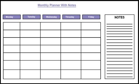 Free Printable Monthly Planner 2020 Template In Pdf Word And Excel