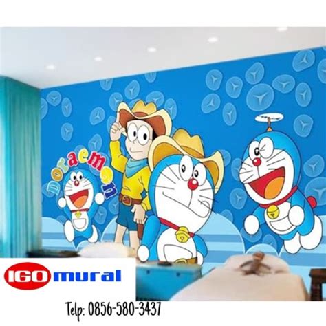 Lukisan Dinding Doraemon Mural Blog