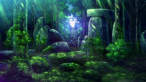 Aesthetic Anime Rain Forest Wallpapers Wallpaper Cave