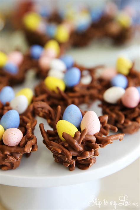Whatever your plans this year. Chocolate-Peanut Butter Bird Nest Cookies {Recipe} | Skip ...