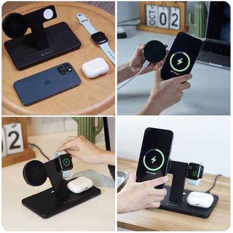 3 In 1 Magnetic Wireless Charging Station For Iphone Apple Watch And