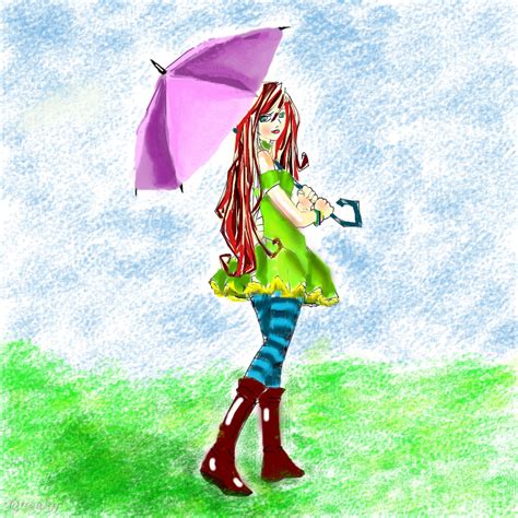 Under The Umbrella ← An Anime Speedpaint Drawing By