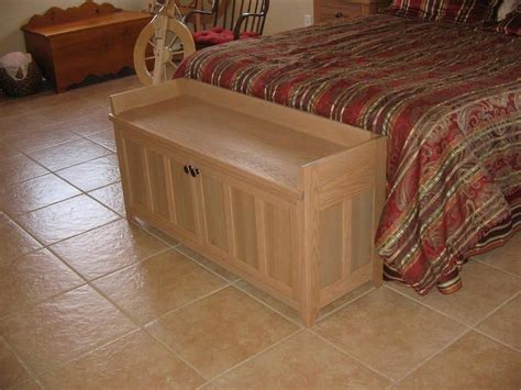 Craftsman Style Storage Bench Built With Red Oak This Bench Makes A