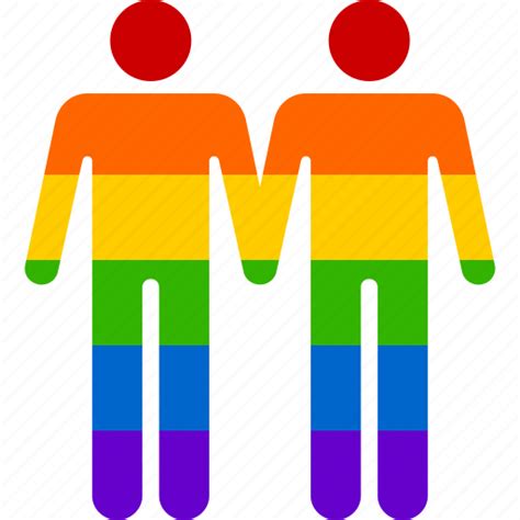 homosexual relationship gay couple men marriage rainbow icon