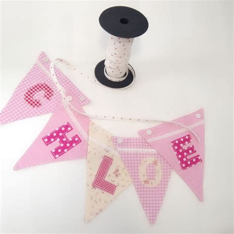 Baby Bunting Personalised Pink Baby Bunting Alphabet Bunting