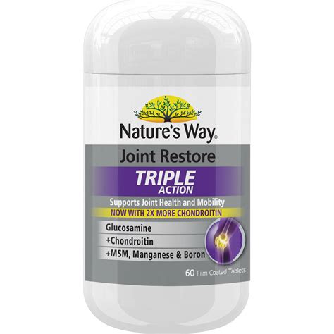 Natures Way Joint Restore Triple Action 60 Pack Woolworths