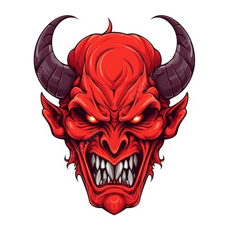 Devil Head Demon Satan Halloween Monster Of Illustration Demon Fire Cartoon Evil PNG