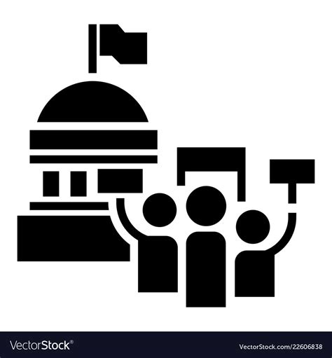 Political Election Meeting Icon Simple Style Vector Image