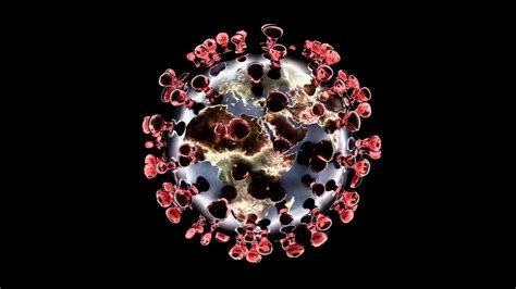 Artistic 3d Animation Of The Coronavirus Motion Background 0007 Sbv