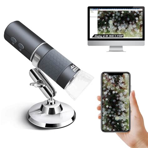 Ninyoon 4k Wifi Microscope For Iphone Android Pc 50 1000x Usb Digital