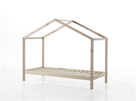 Avec quelques accessoires fusionnés au lit en bois comme des rangements. Lit enfant cabane NICE original et déco en pin massif - SO ...