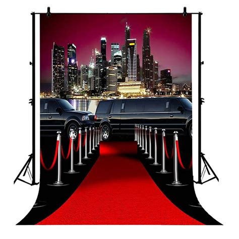 5x7ft Hollywood Celebrity Red Carpet Car Party Wedding Polyester Photo
