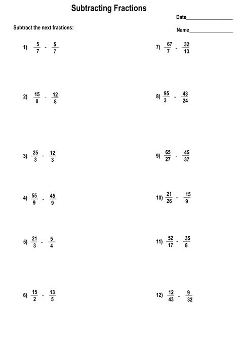 If the denominators are the same simply add the numerators, but don't add the denominators. Printable addition fractions worksheets with answers - Printerfriendly