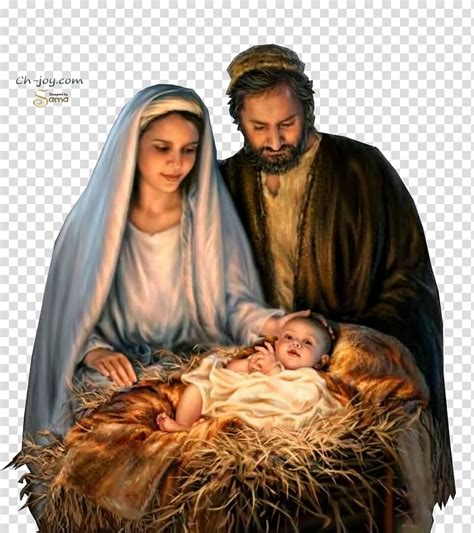 The Nativity Illustration Mary Santa Claus Christmas Standee Nativity
