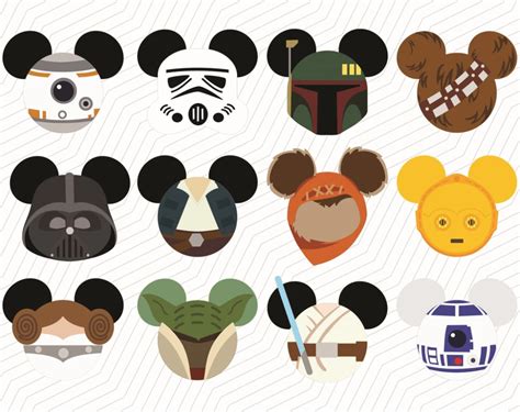 Mickey Star Wars SVG,DXF,PNG,Digital download, Instant download