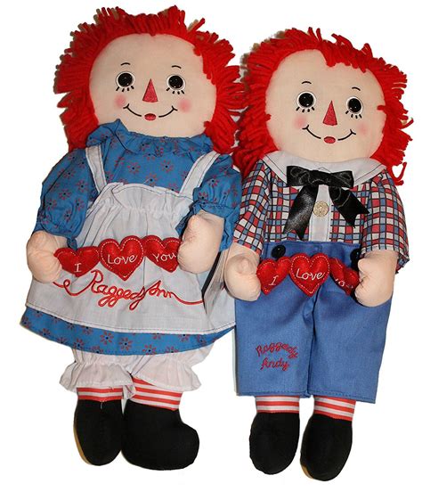 Raggedy Ann And Andy 16 I Love You Dolls By Russ Raggedy Ann And Andy
