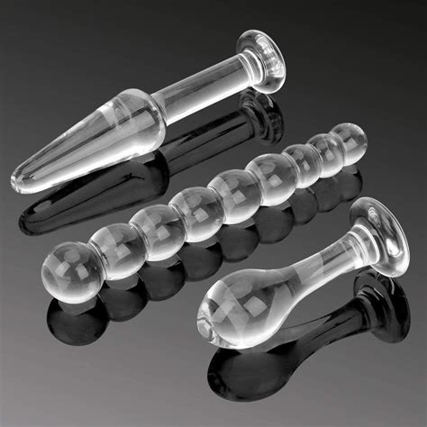 Sexy Toys Anal Sex Toys 3pcsset Anal Plug Anal Bead Butt Stimulation Glass Crystal