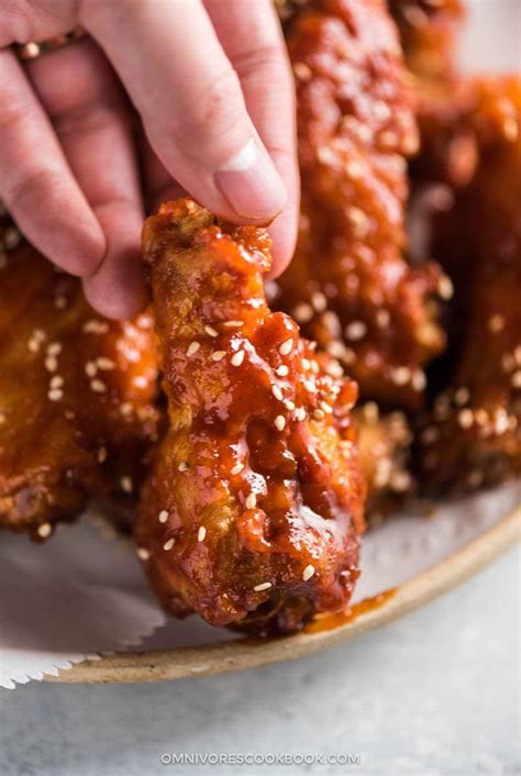 Repeat with the remaining wings frying in batches. Fried Chicken Wings in Asian Hot Sauce (Crispy Even When ...