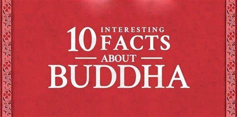 10 Interesting Facts About Buddha Infographic The Fact Site
