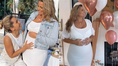 fiona falkiner shares a pregnancy update as she and partner hayley willis announce they re