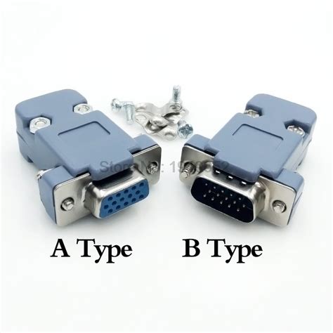 Db15 15 Hole Pin 3 Rows Parallel Vga Port Adapter Male Female Plug