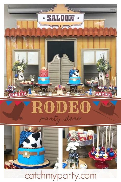 Western Rodeo Birthday Twins First Rodeo Catch My Party Rodeo