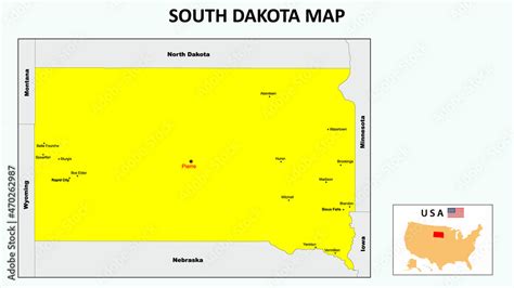 South Dakota Map State And District Map Of South Dakota Political Map