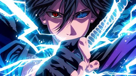 Sasuke Uchiha Electricity Anime Boruto Naruto Live Engine Wallpaper